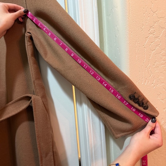 Madewell Double-Faced Brushed Long Coat, belted, NS386 SZ M - Picture 8 of 8